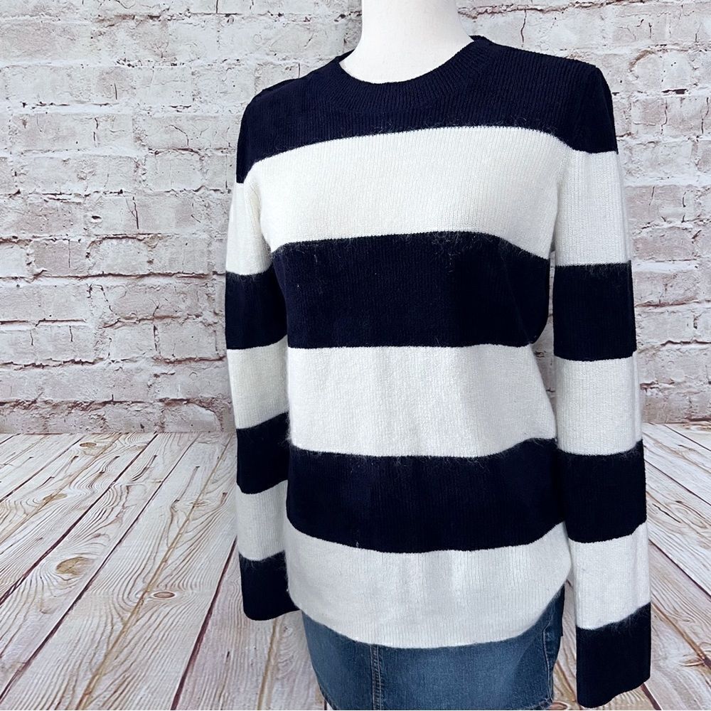 Banana Republic striped mohair blend sweater